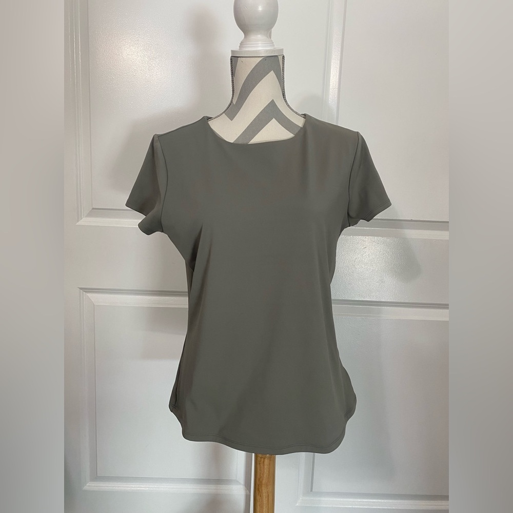 Express XL Gray Scuba Top